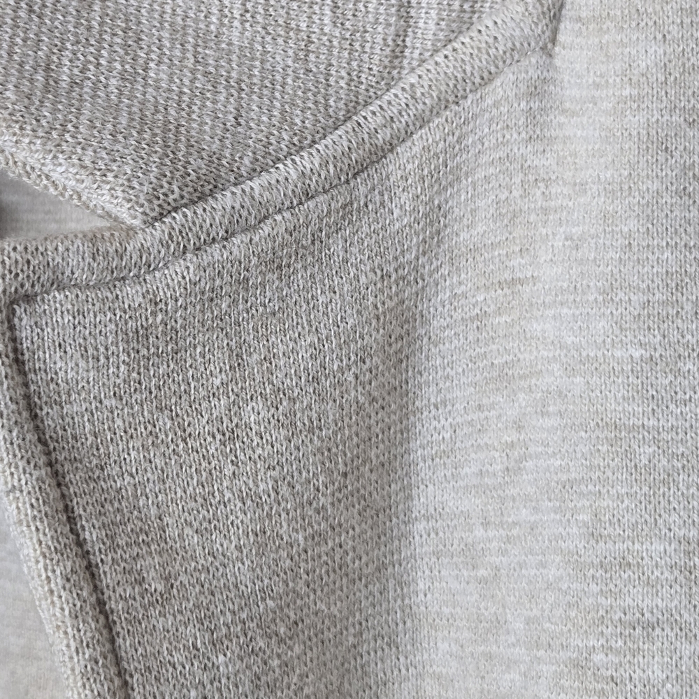 J.crew Sophia Sweater blazer open‎ front heather natural color wheat wool blend - Picture 6 of 11